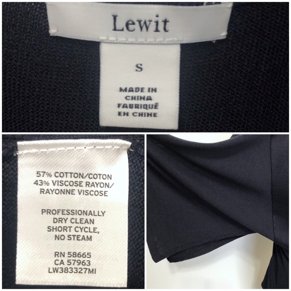 SOLD Lewit Tie Back Split Sleeve Sweater Blouse - Picture 7 of 8